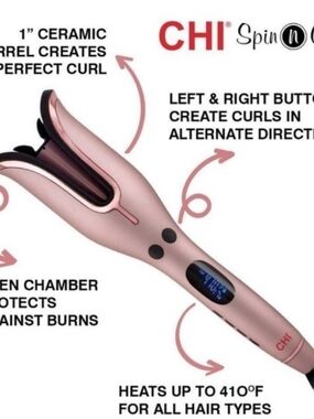 CHI Spin N Curl 1" Automatic Curling Iron - Rose Gold BRAND NEW NEVER OPENED